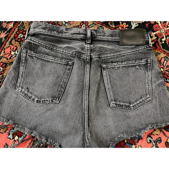 Moussy Vintage 27 Jean Shorts Cut-off Distressed Perrysburg High 540FSC11-2360 - Picture 3 of 11